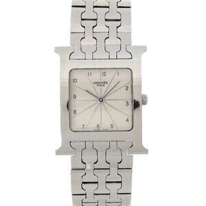 HERMES H Watch HH1.510 Quartz Silver Dial Mens Watch 90279555